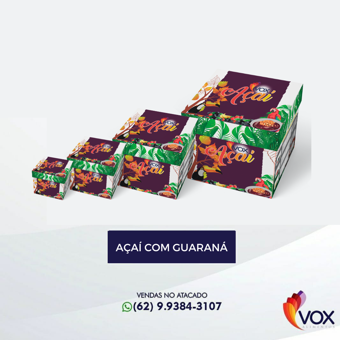 VOX AÇAI C/ GUARANÁ - 1, 2, 5 e 10 litros